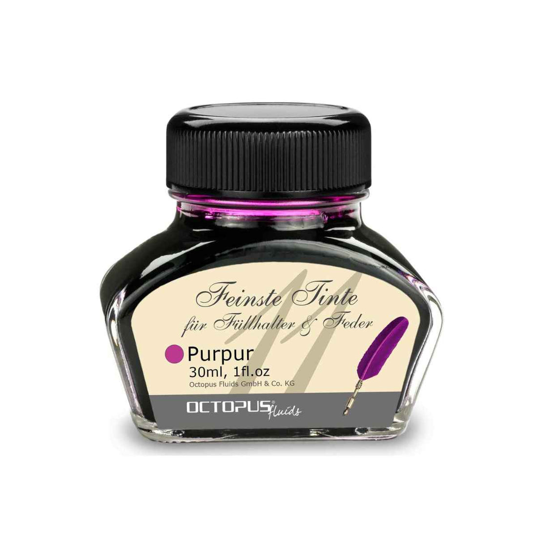 fountain pen ink bottle purple
