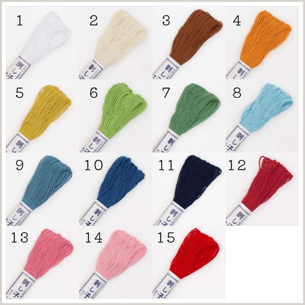 Olympus Sashiko Embroidery Thread Skeins, 20m