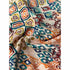 Printed Raw Silk Multicolour Pattern Fabric