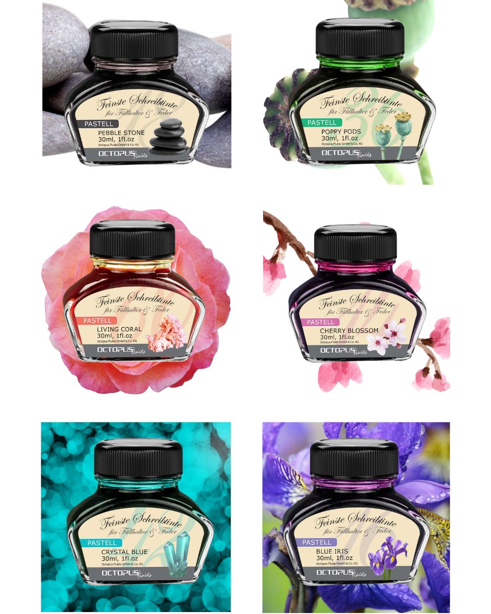 fountain pen ink bottle 30ml in 28 beautiful shades for beautiful calligraphy & writing