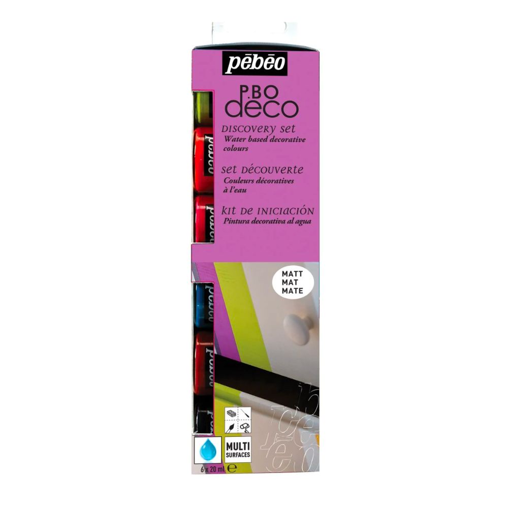 pebeo deco matte  acrylic paint set