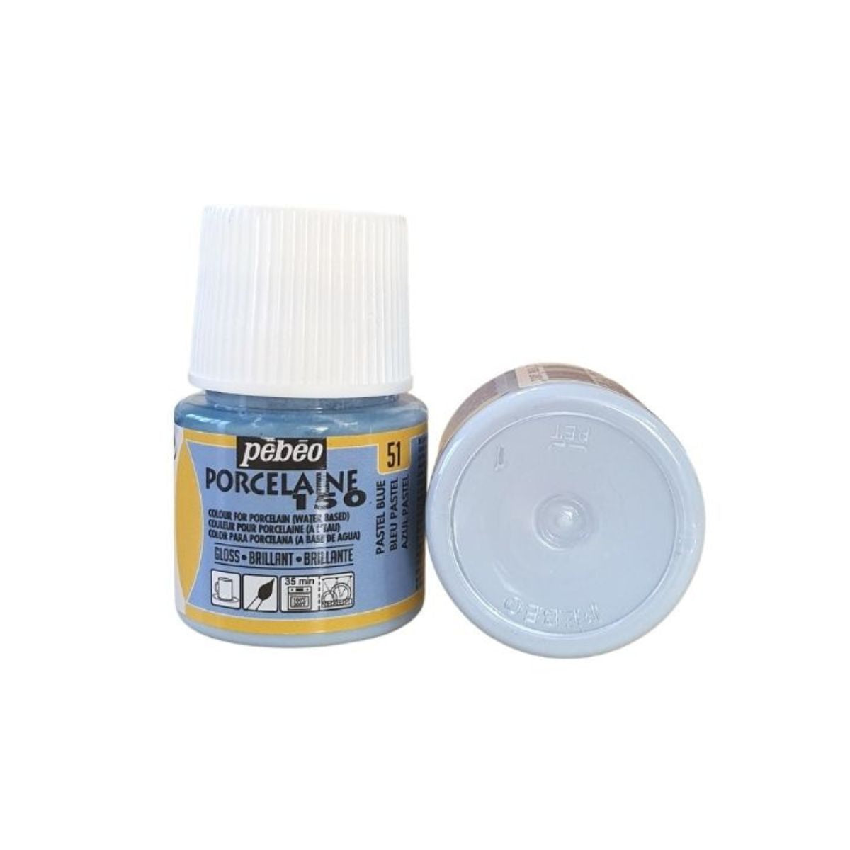 pebeo decorative paint for porcelaine, pastel blue