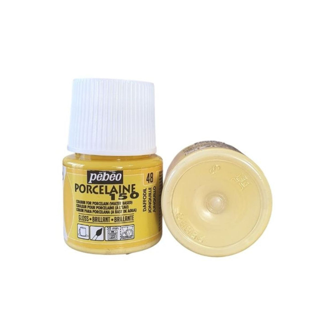 pebeo decorative porcelaine paint daffodil yellow