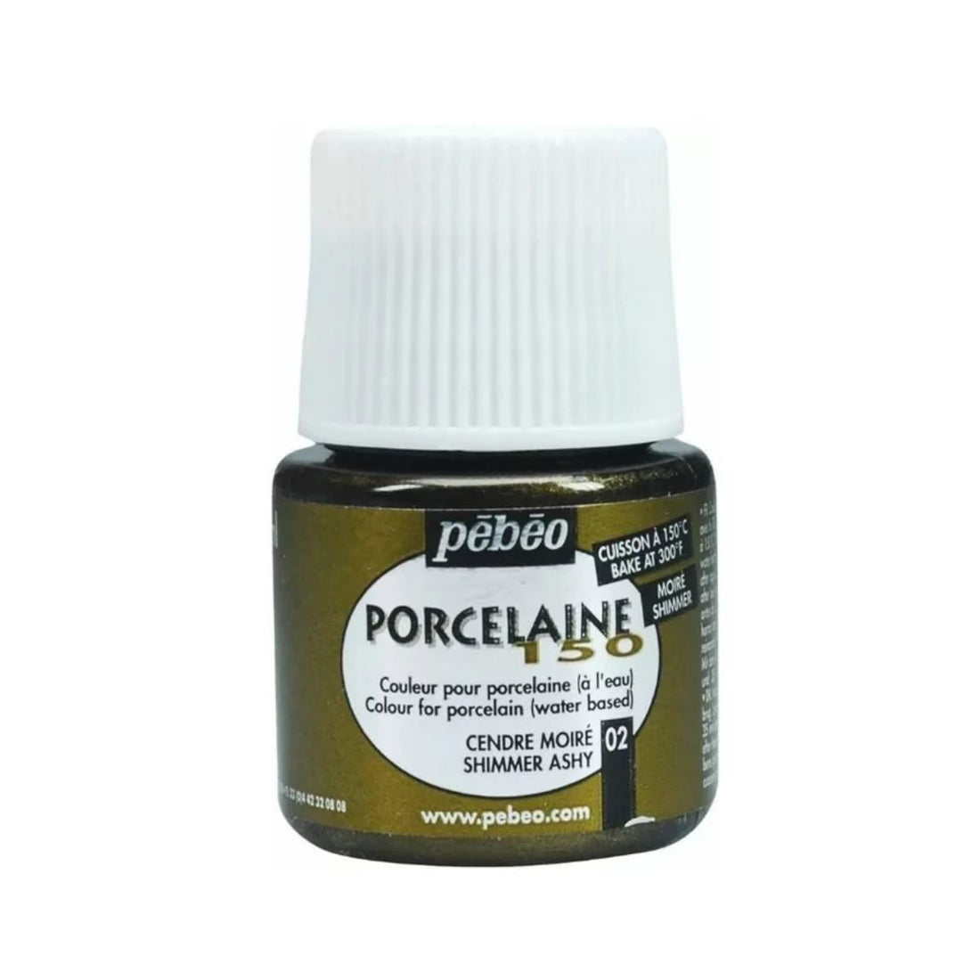 pebeo ceramic shimmer paint, ash