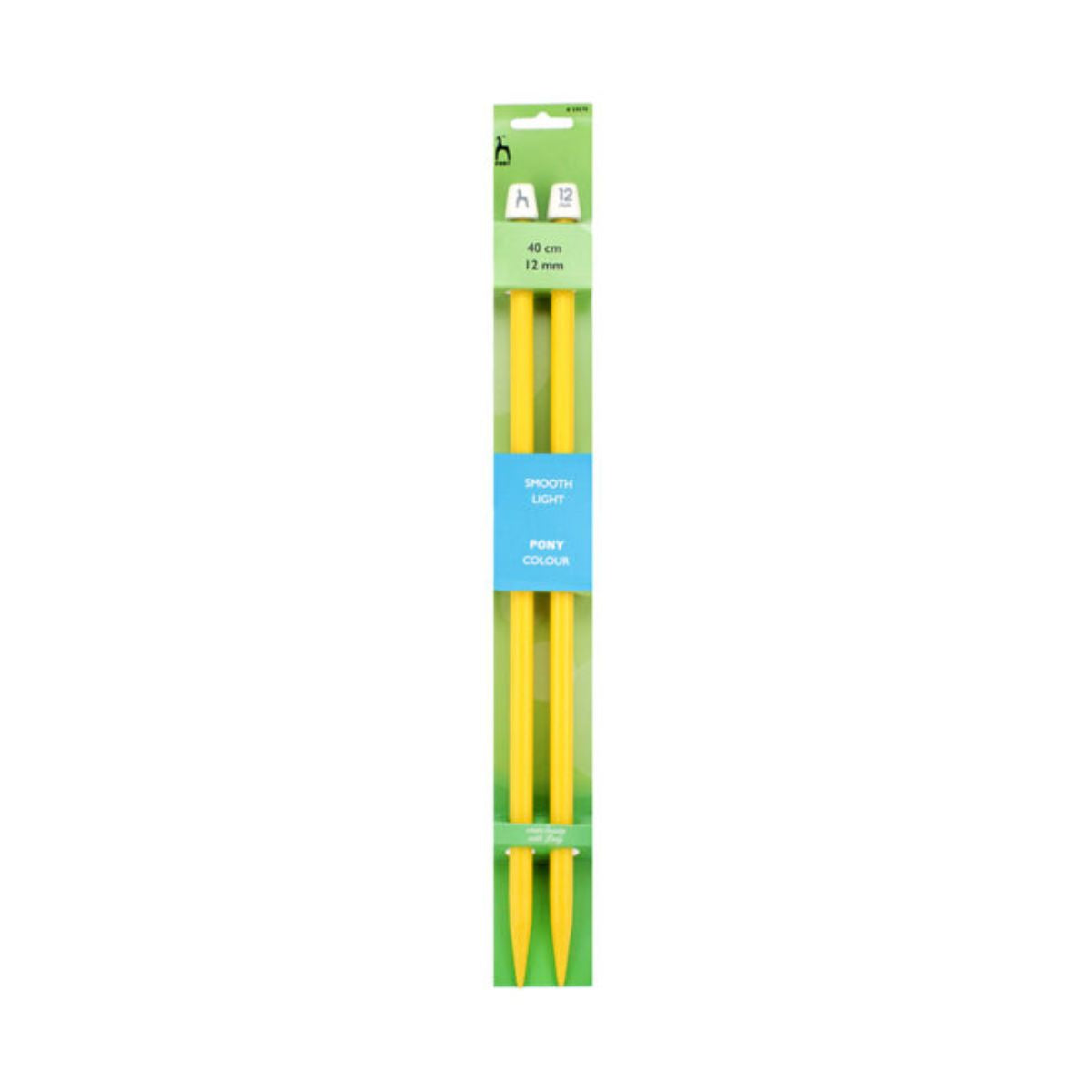 Pony Knobbed Straight Chunky Knitting Needles, 40cm length