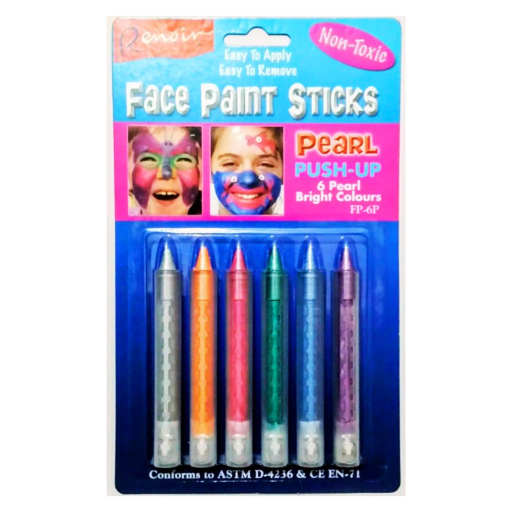 renoir push up face paint sticks pearl