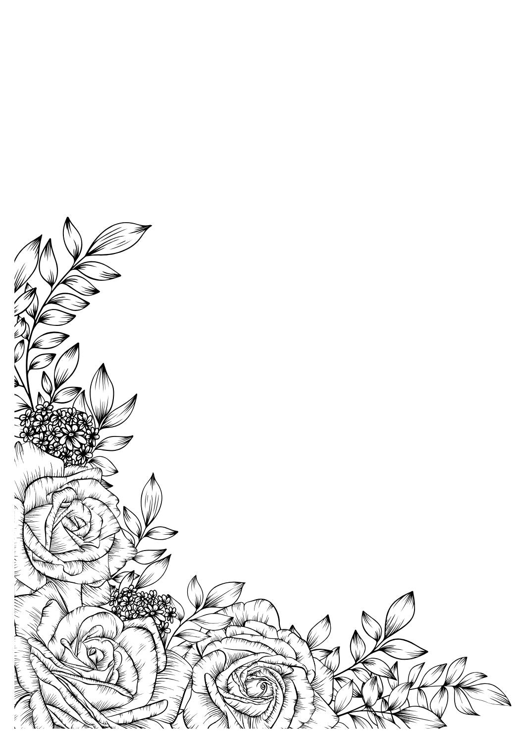 digital pattern download roses