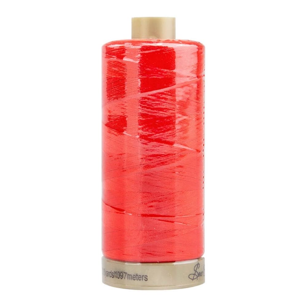 bright red quilting thread for patchwork