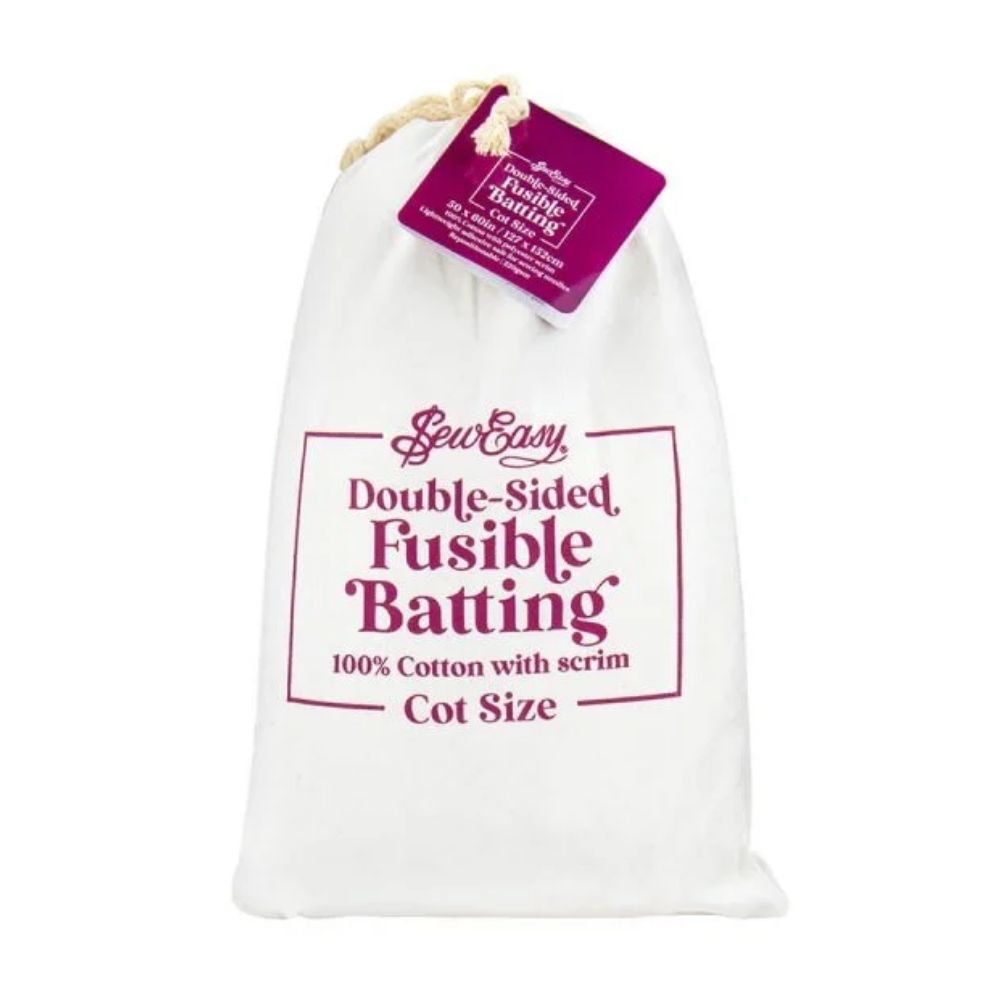 cotton batting fusible double sided