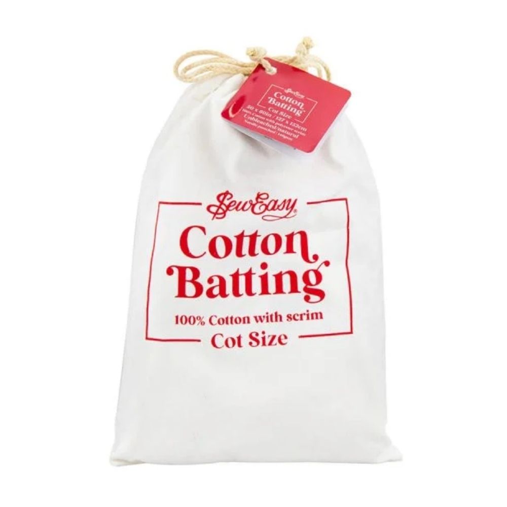natural cotton batting with scrim cot size