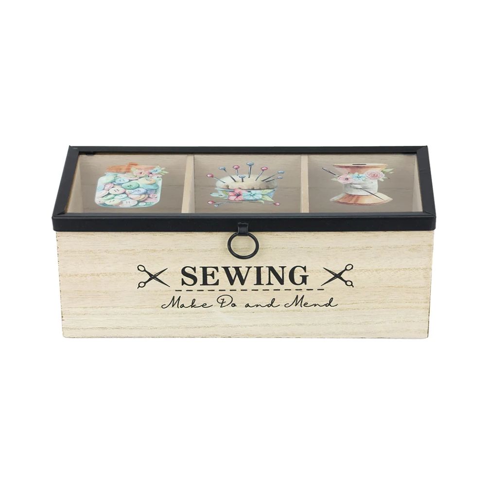 vintage sewing box wooden
