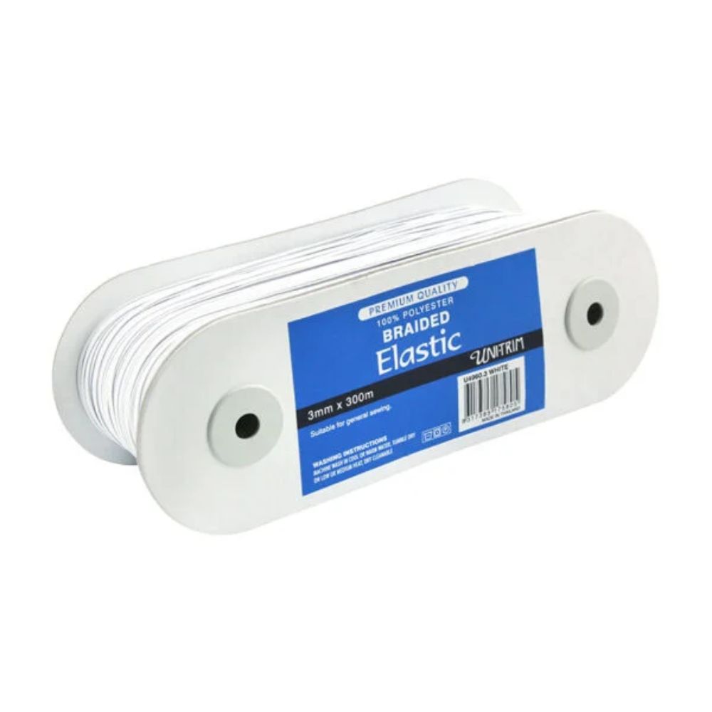 uni trim white elastic