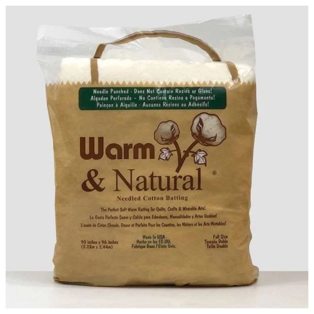 needled cotton batting, warm and natural