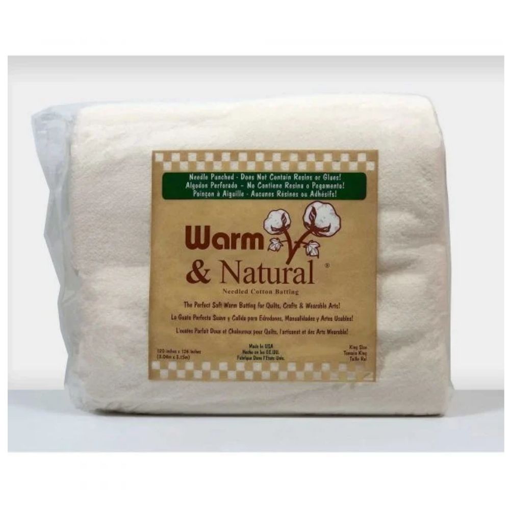 king size batting, warm and natural, cotton batting