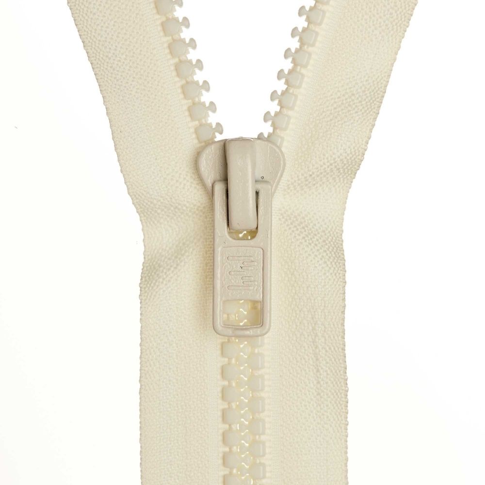 closed ended zippers cream for sewing