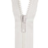 chunky white zips for sewing and crafts