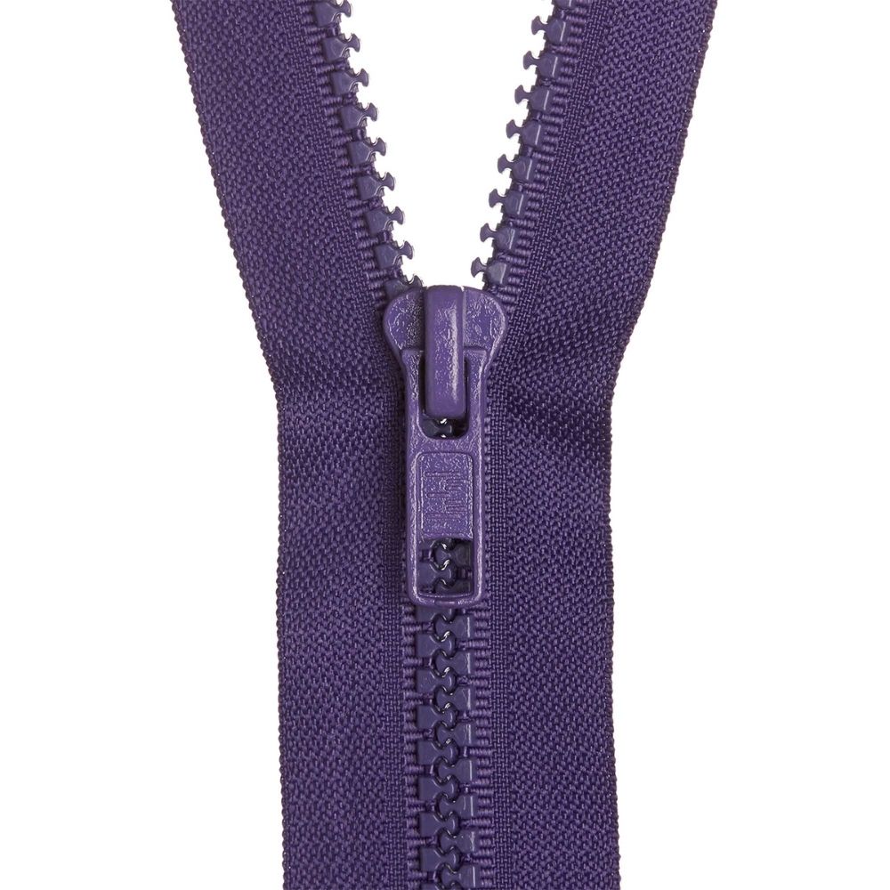 deep purple chunky zip for sewing and crafts