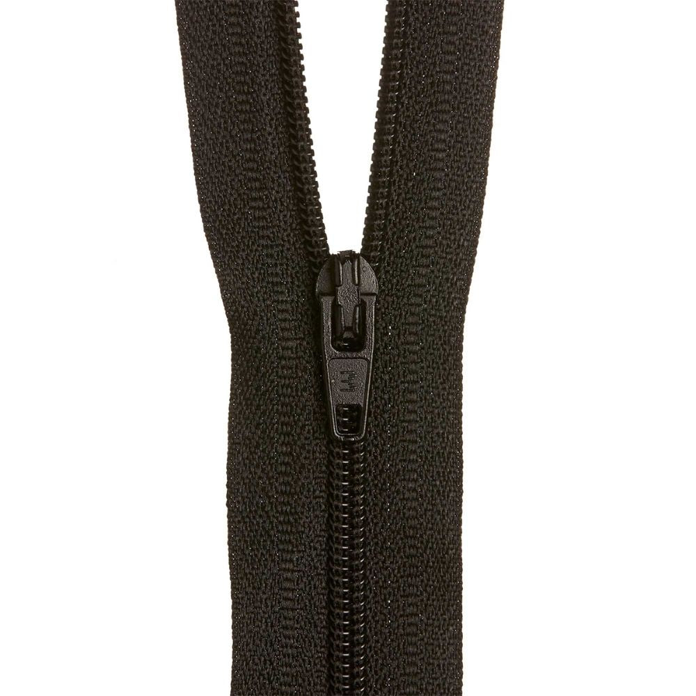 black nylon zipper for sewing and crafts