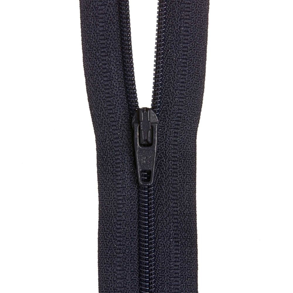 dark blue nylon zip for sewing