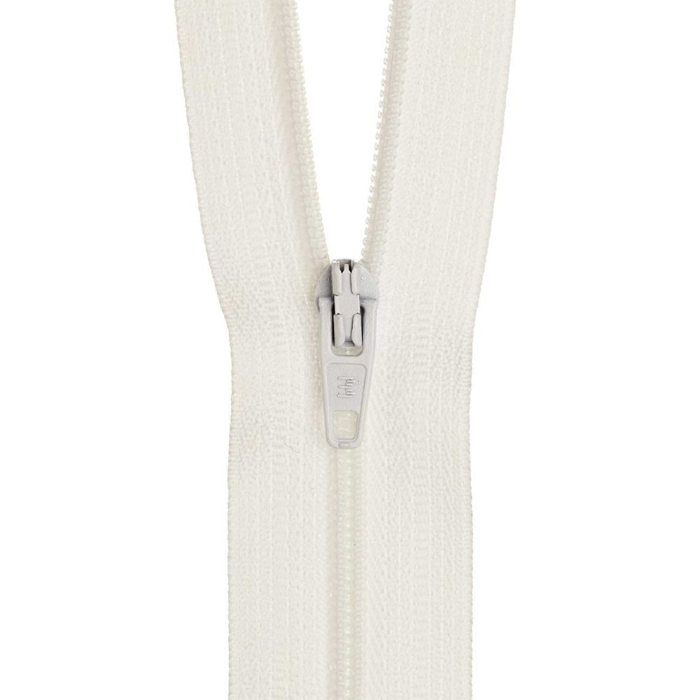 white nylon zipper for dress