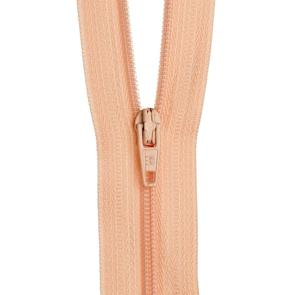peach zipper for dresses and sewing