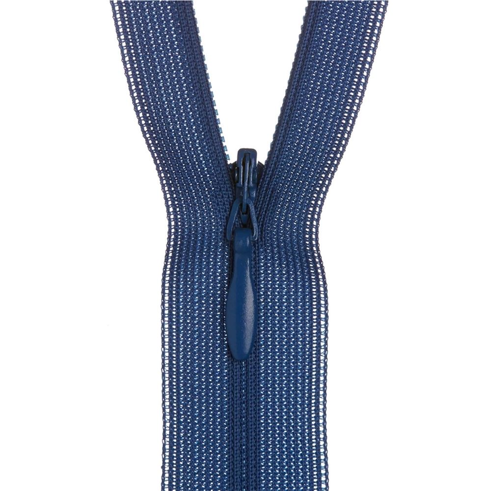 royal blue polyester zip for sewing projects 