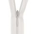 white invisible zipper for sewing and crafts
