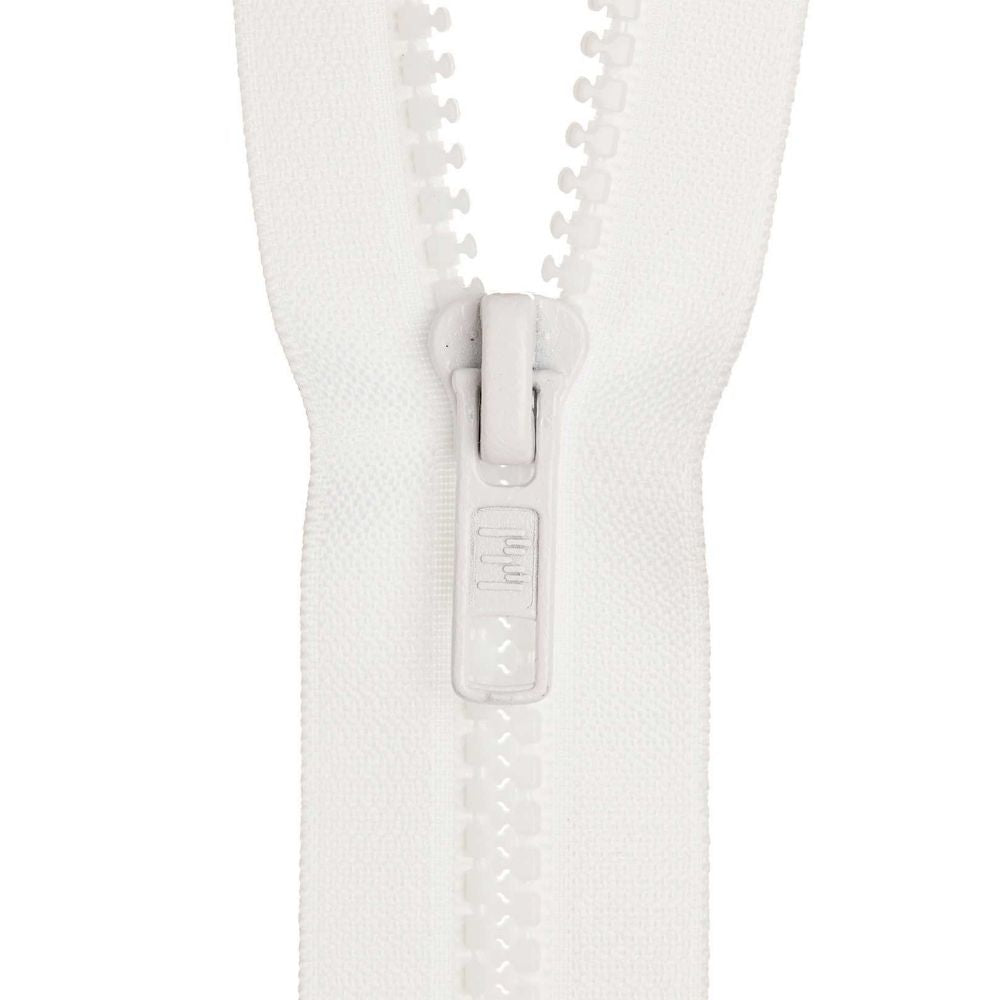 white heavy duty zipper for jacket