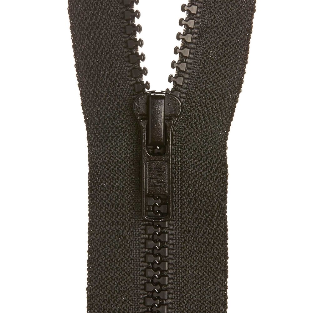 black zipper for jackets and sewing