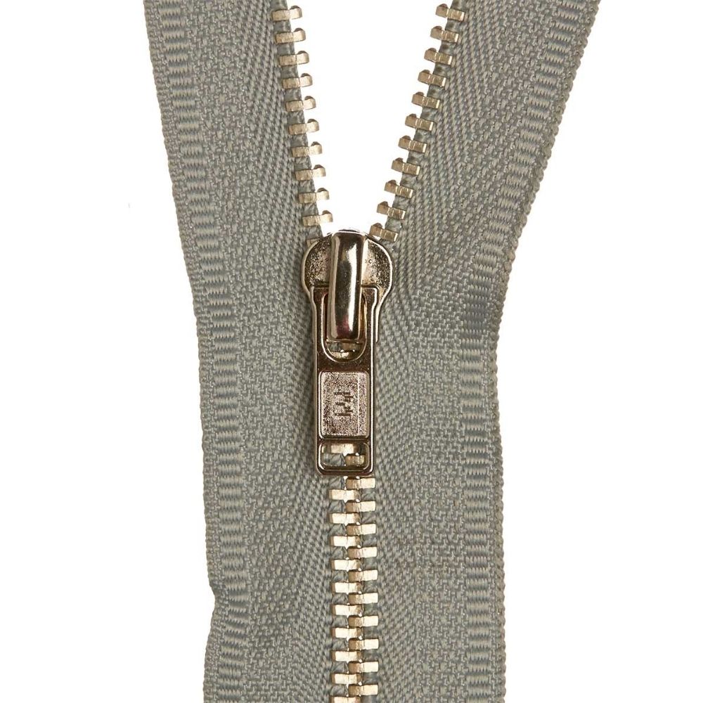 pearl grey zippers for sewing and crafts