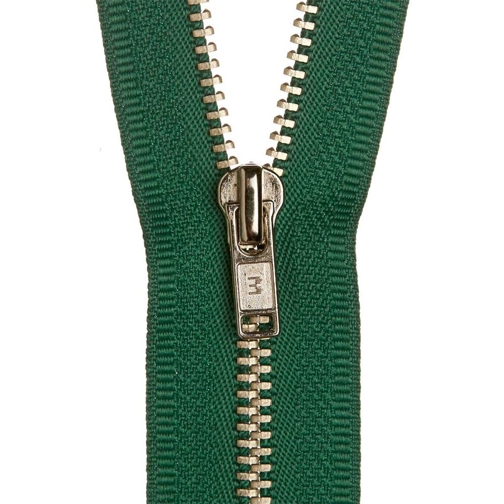 bottle green zips for sewing projects