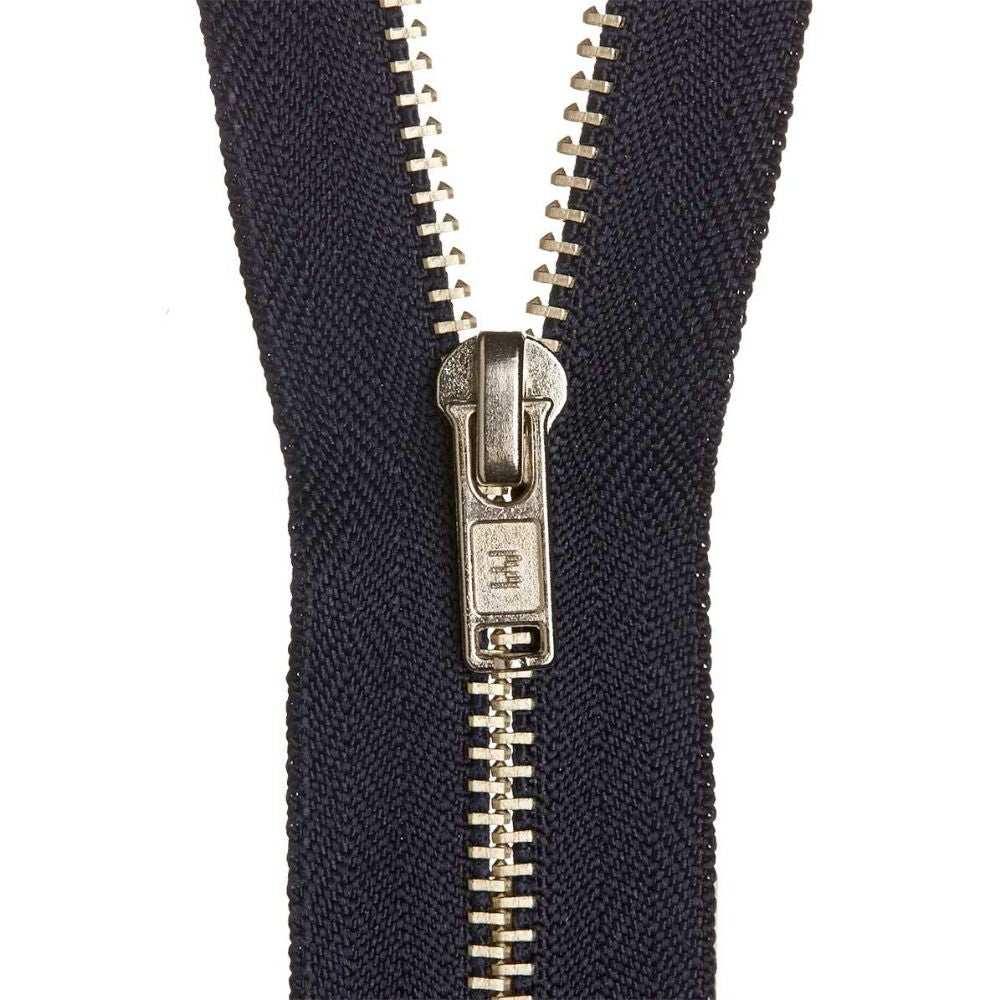 dark blue trouser zips for sewing projects