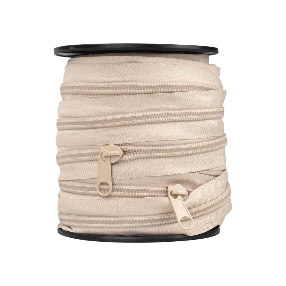 natural continuous slider zip chain 30m