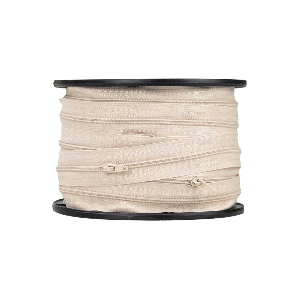 natural continuous zipper chain 50m