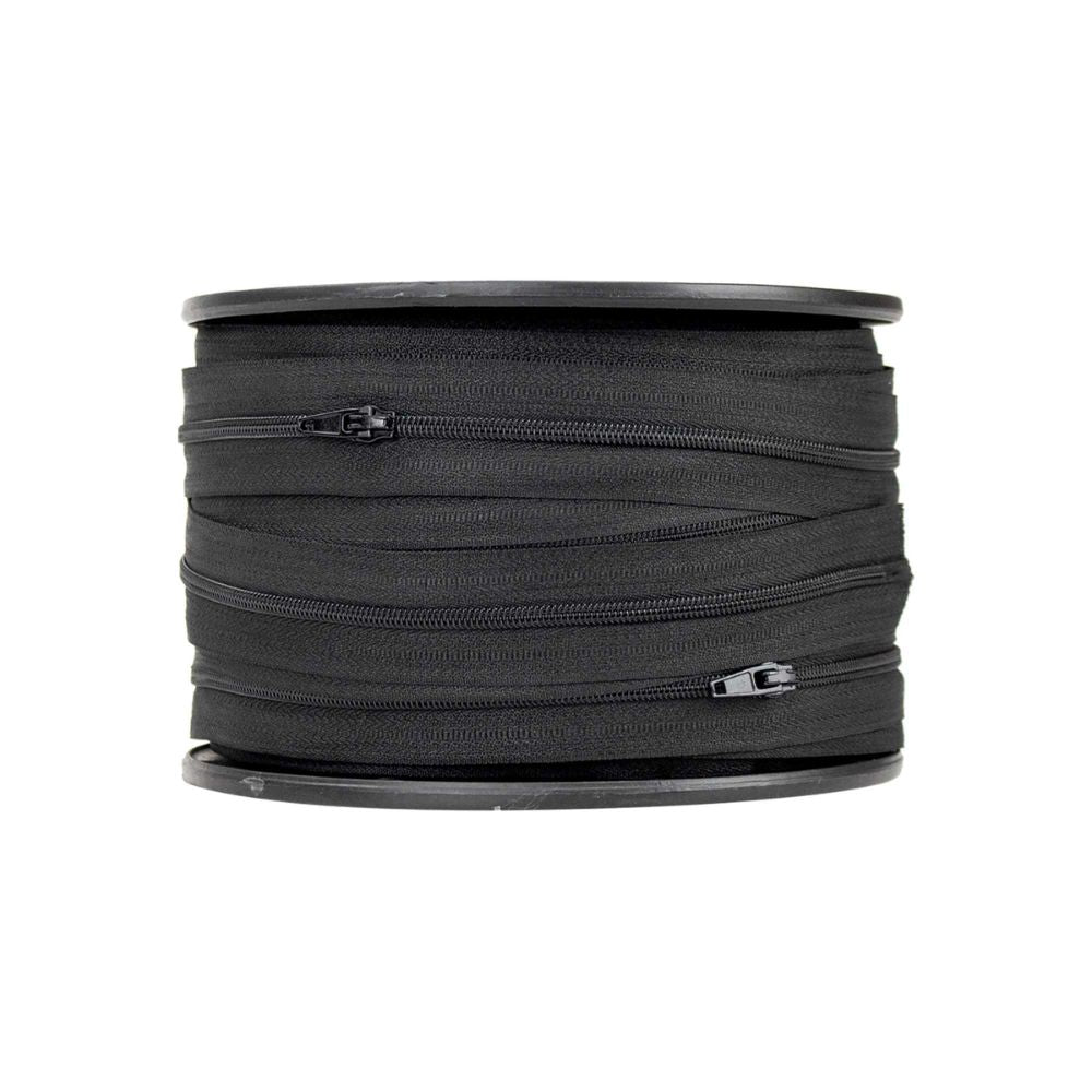 black continuous zipper chain 50m