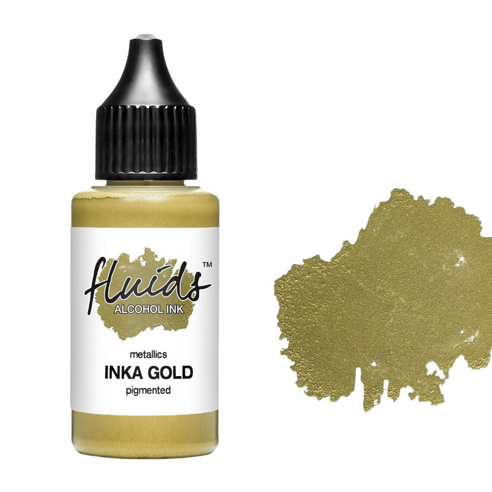 fluids alcohol ink metallic pigment inka gold