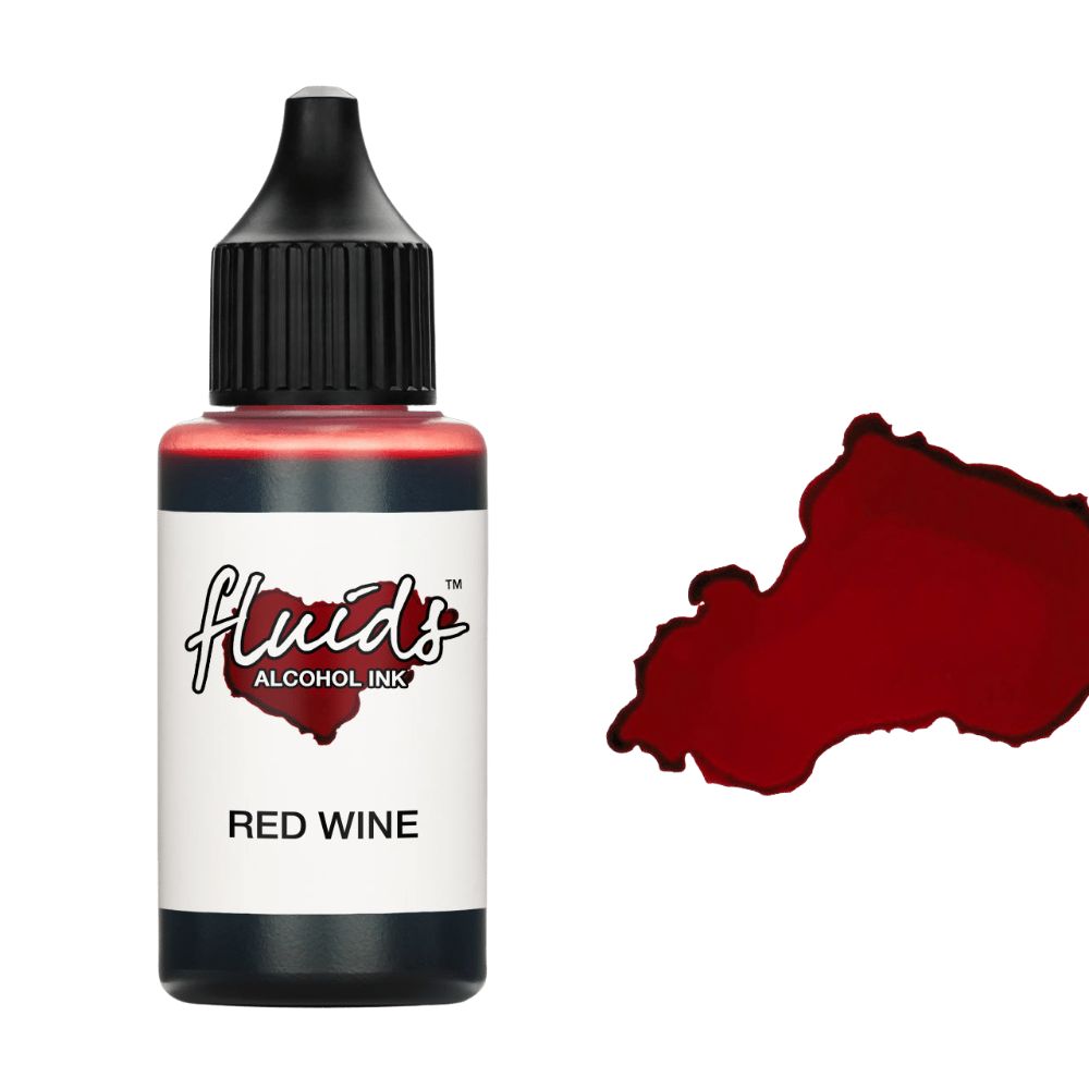 AI RT025 030 fluids alcohol ink red wine