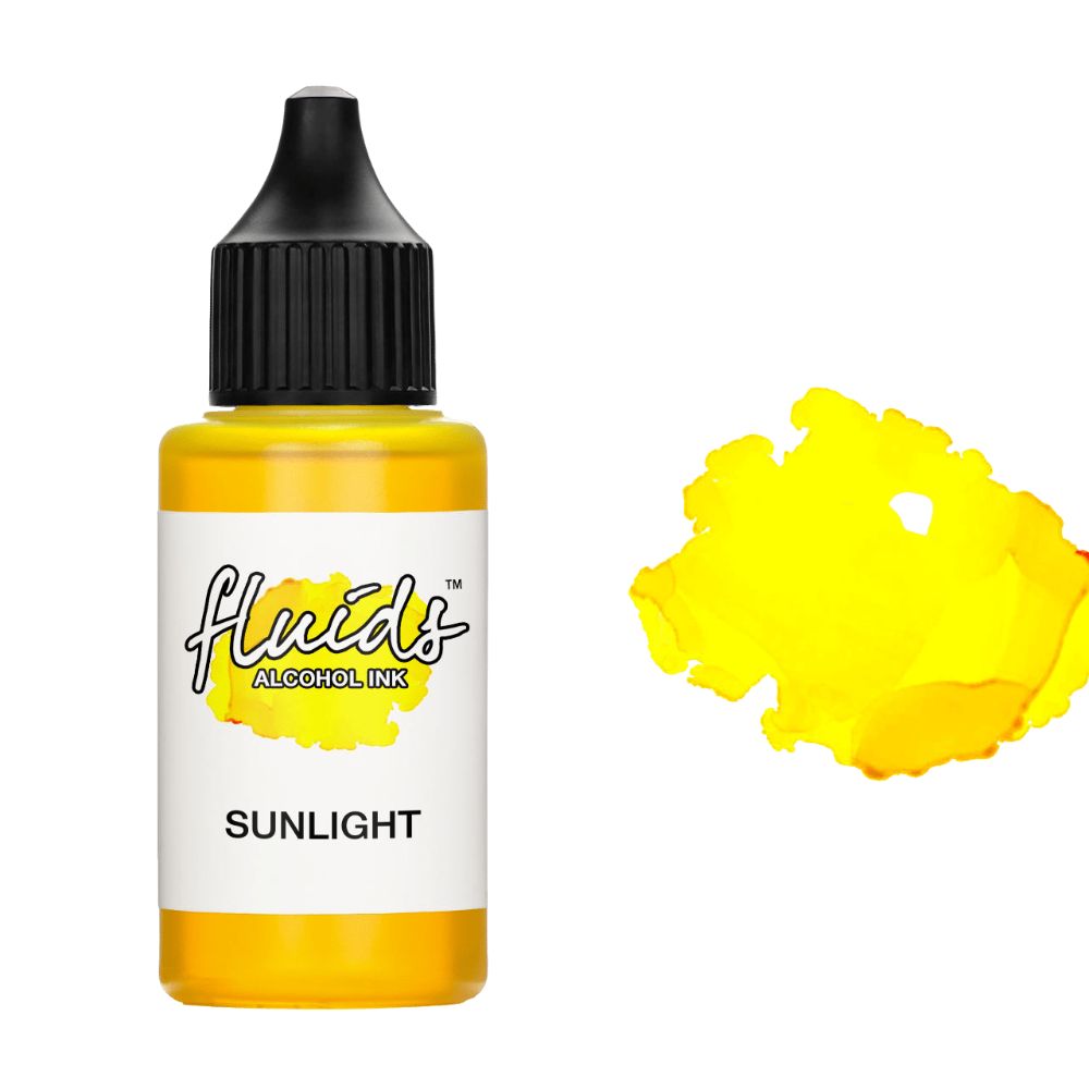 fluids alcohol ink sunlight yelow
