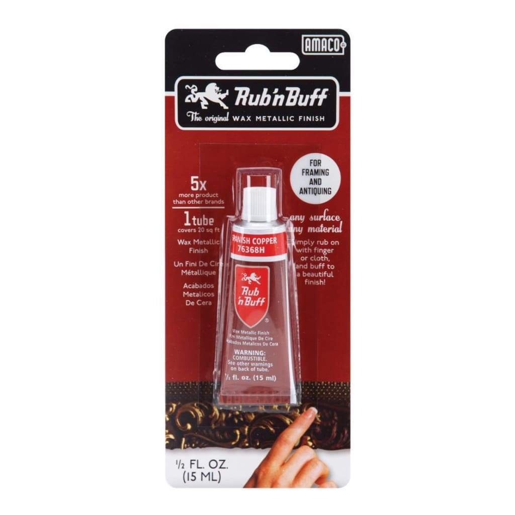 Rub n Buff Leaf Metallic Wax, Spanish Copper