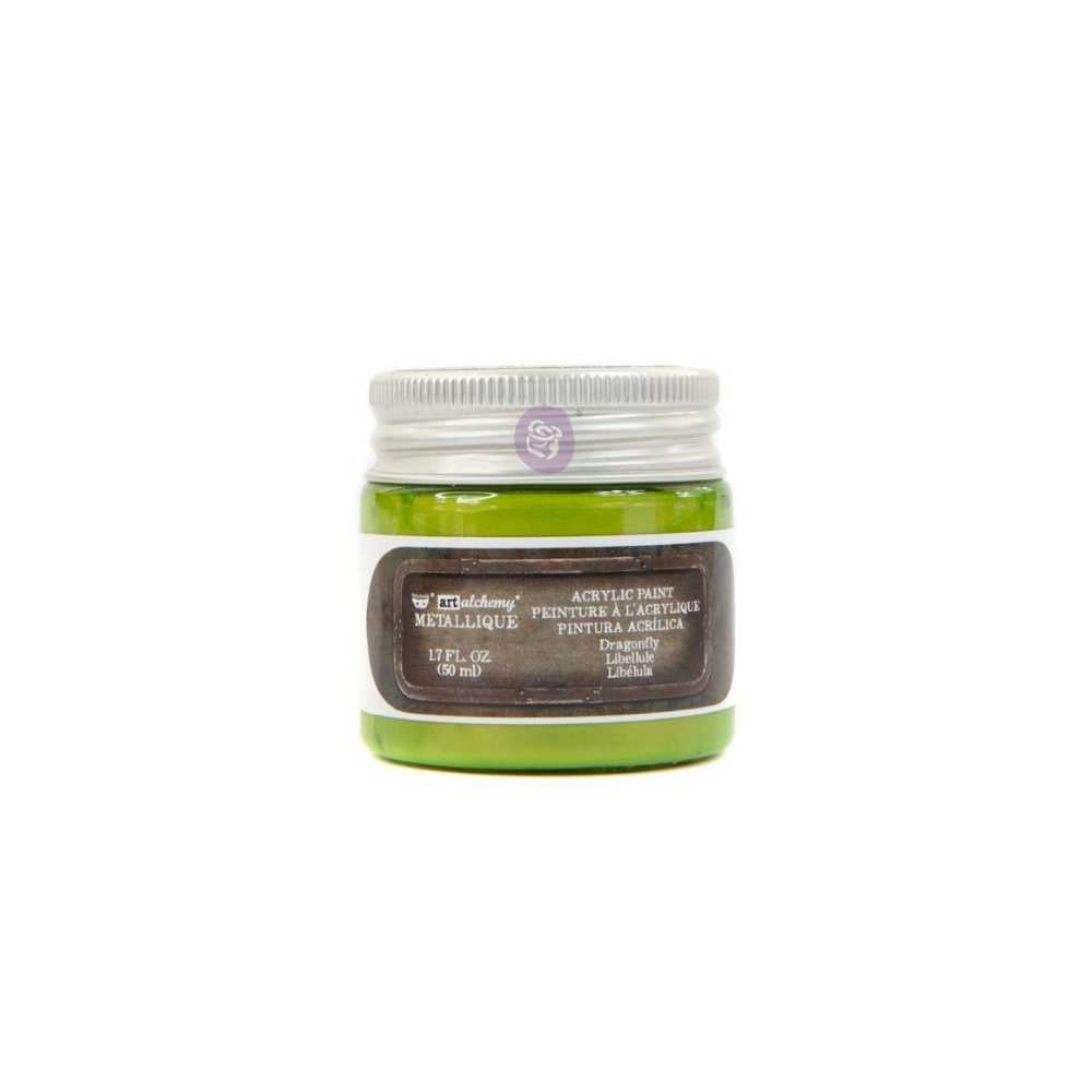 finnabair metallic green acrylic paint
