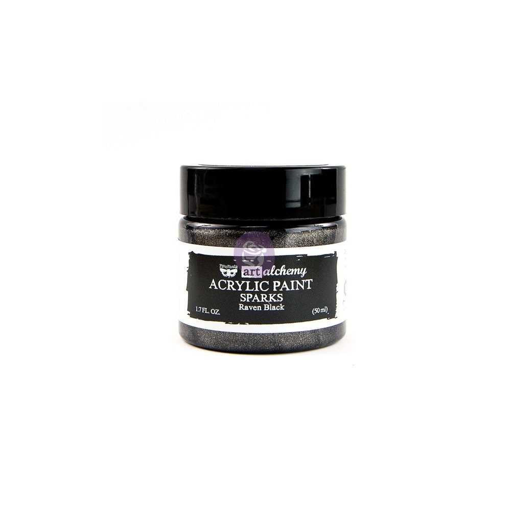 finnabair sparks acrylic paint raven black
