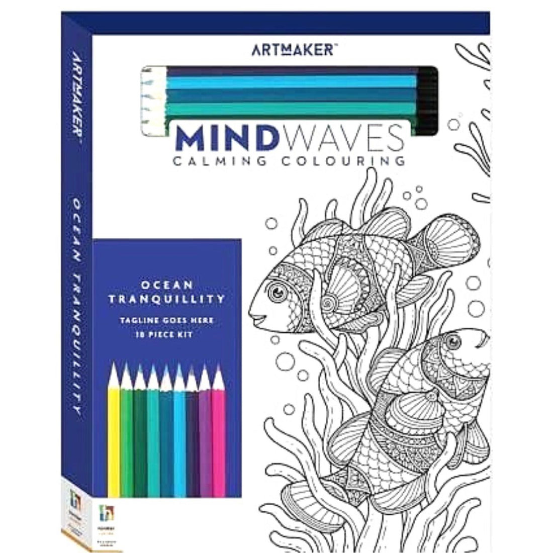 Mindwaves Calming Colouring Tranquillity - Books - Adult Colouring - Adults  - Hinkler