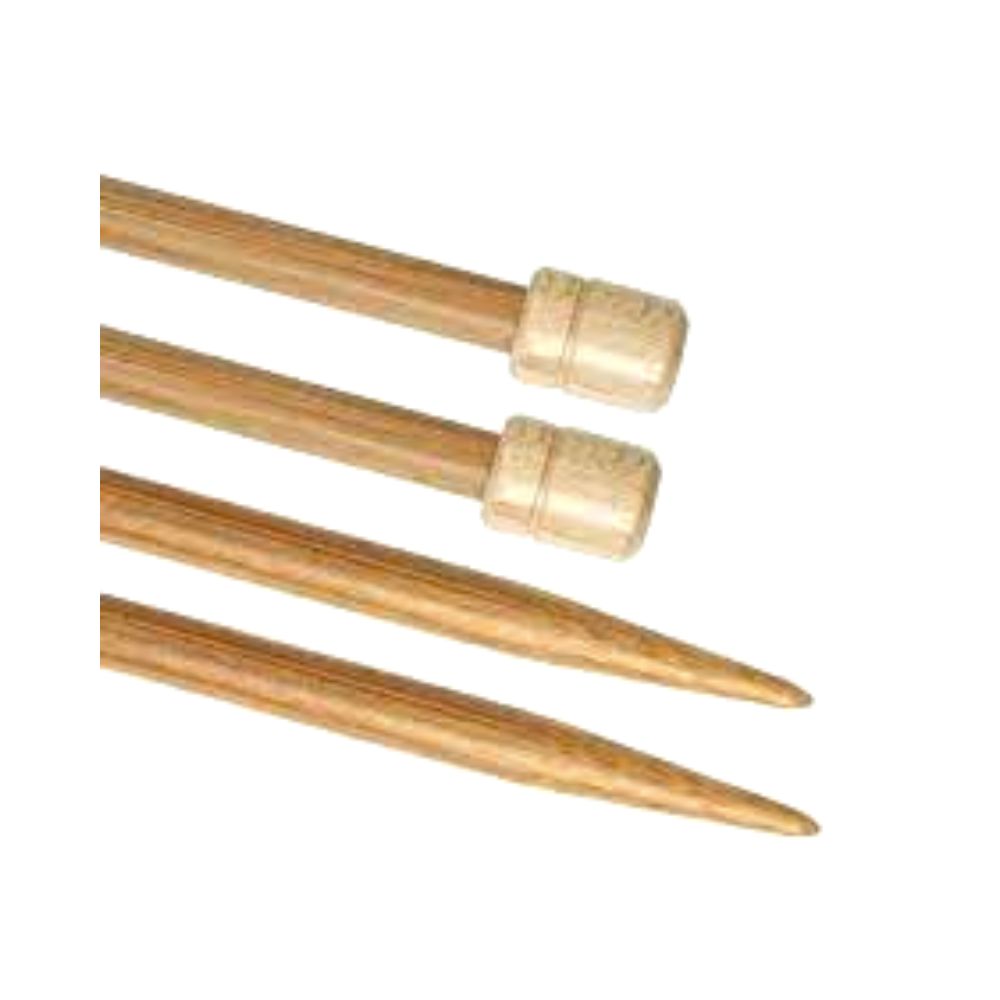 Birch Single Point Bamboo Knitting Needles 25cm