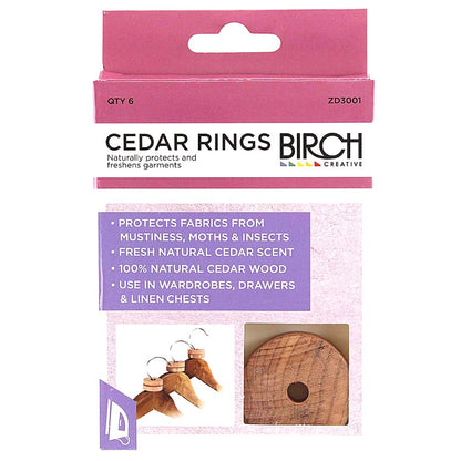 cedarwood moth repellant rings