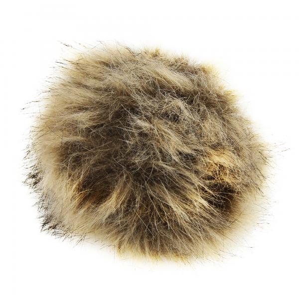natural fluffy pom pom pack of 3