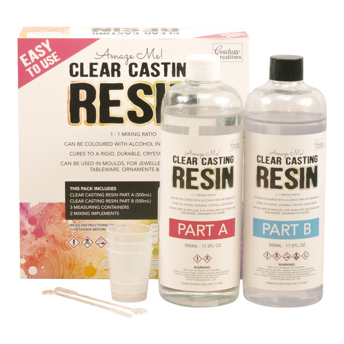 Couture Creations Clear Casting Resin - Clear Finish