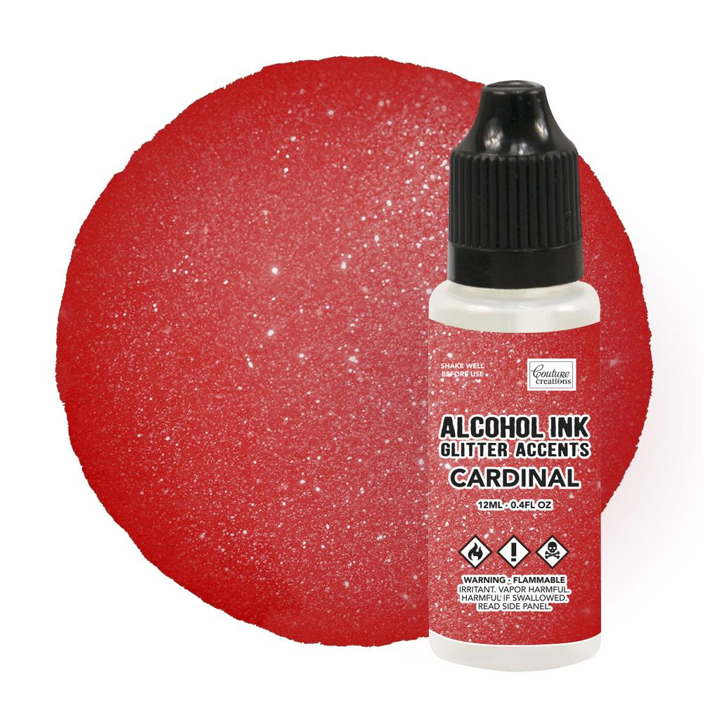Couture Creations Glitter Accents Alcohol Ink - Cardinal