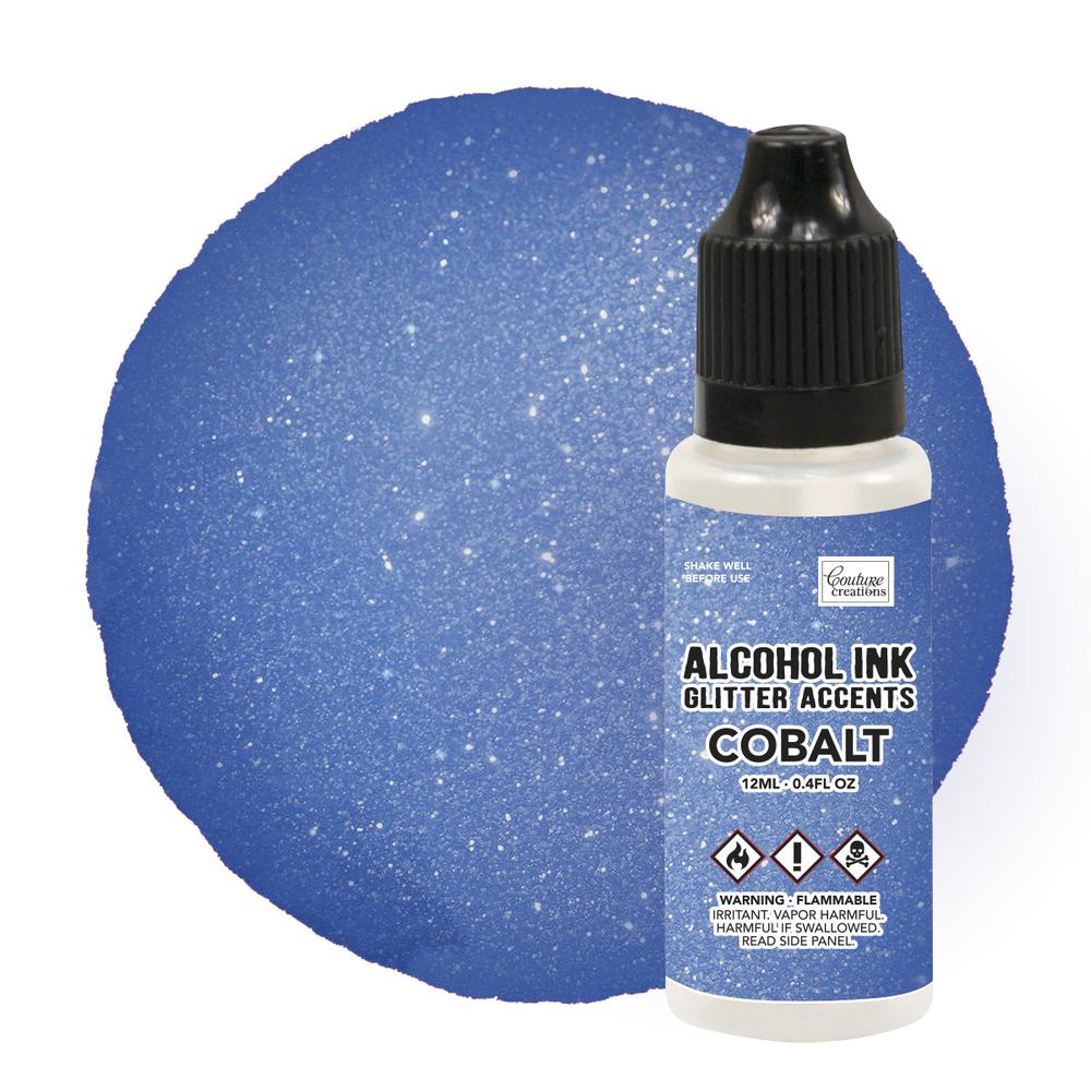 Couture Creations Glitter Accents Alcohol Ink - Cobalt