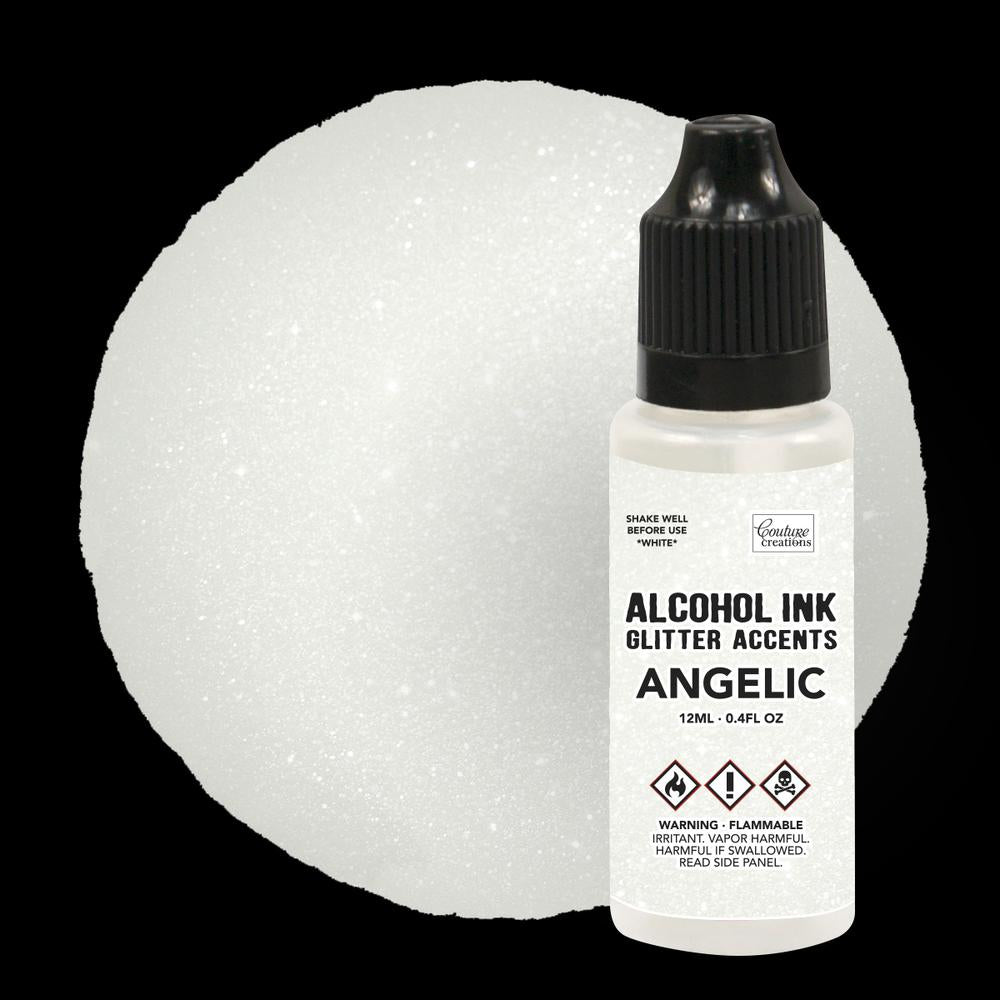 Couture Creations Glitter Accents Alcohol Ink - Angelic White