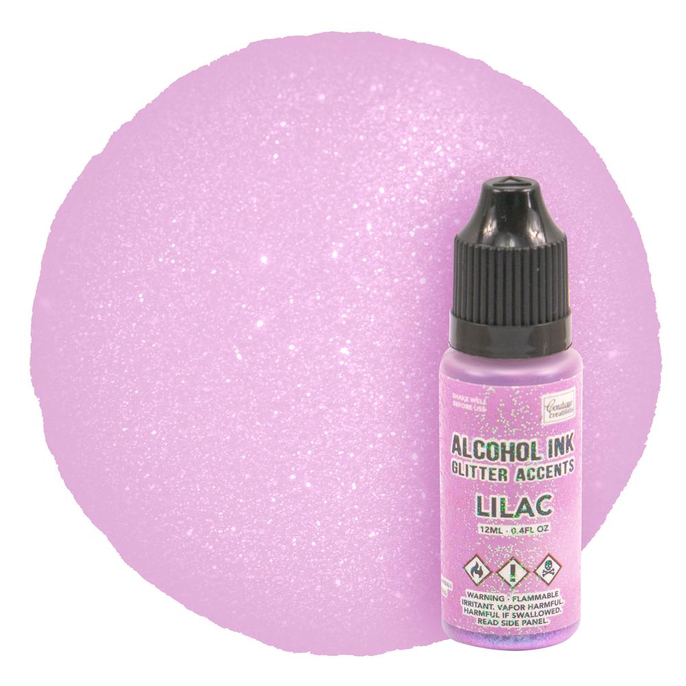 Couture Creations Glitter Accents Alcohol Ink - Lilac 12ml